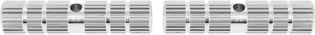 Alt view image 5 of 5 - 2 Pcs Aluminum Alloy Cylinder Shaped BMX MTB Bike Bicycle Axle Rear Stunt Foot Pegs Footrests Silver Tone