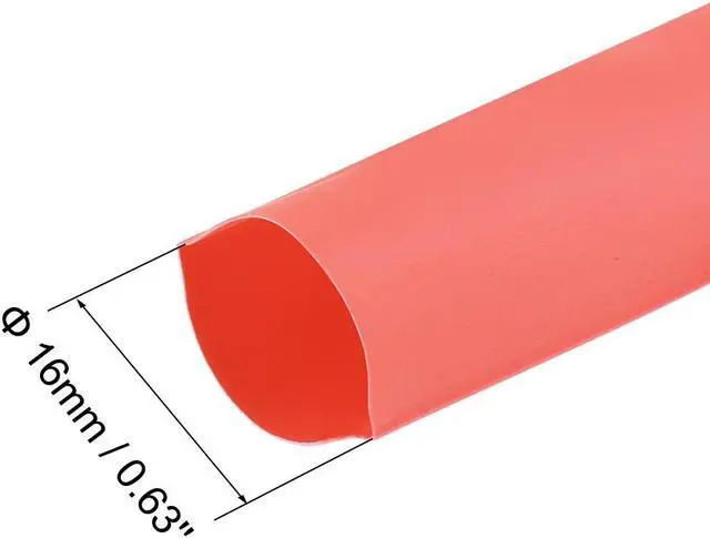 Alt view image 2 of 7 - Heat Shink Tubing, 1/2"(12mm) Dia 20mm Flat Width 2:1 Ratio Shrinkable Tube Cable Sleeve 7m - Green