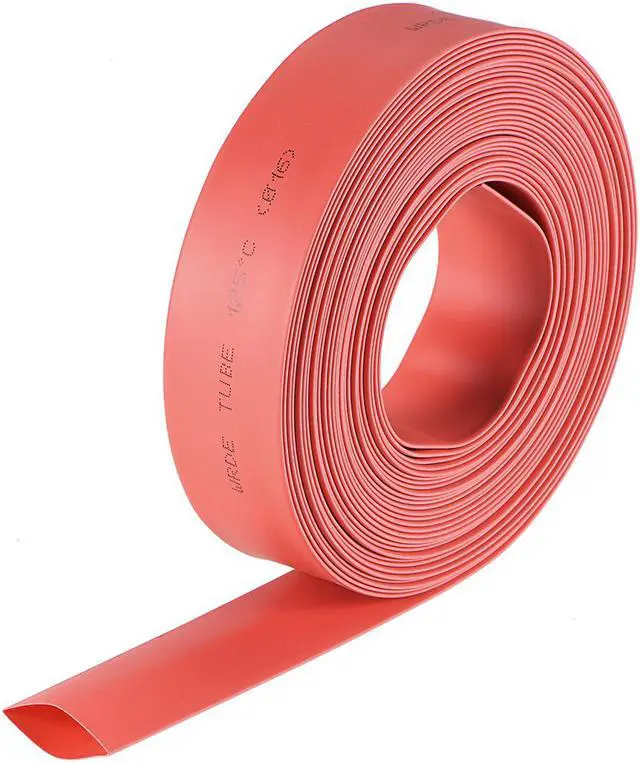 Main image of Heat Shink Tubing, 1/2"(12mm) Dia 20mm Flat Width 2:1 Ratio Shrinkable Tube Cable Sleeve 7m - Green