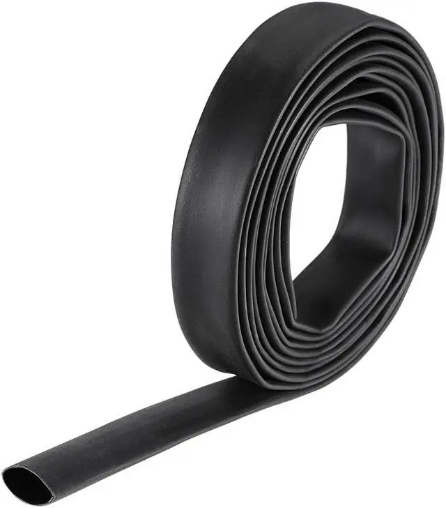 Main image of Heat Shink Tubing, 5/8"(15.4mm) Dia 26mm Flat Width 3:1 Ratio Shrinkable Tube Cable Sleeve 10ft - Black