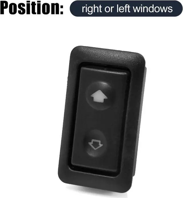 Alt view image 2 of 3 - 6 Pin Black Electric Power Auto Car Window Button Controller Switch for BMW