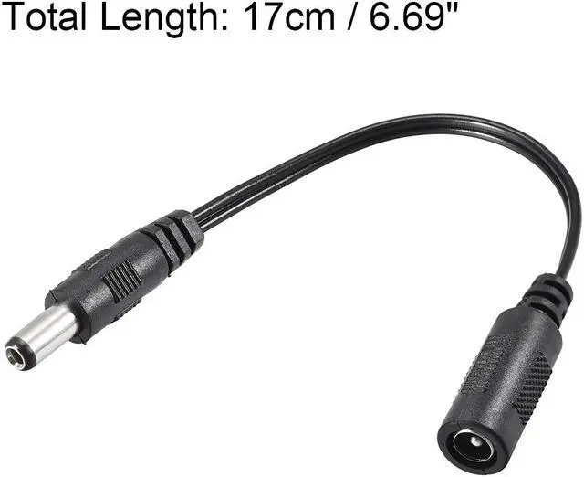 Alt view image 3 of 3 - Tip Adapter Connector Converter 5.5x2.1mm to 5.5x2.5mm 17cm DC Power Connect