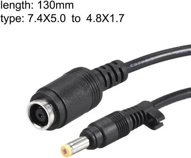 Alt view image 2 of 3 - Tip Adapter Converter 7.4x5.0mm to 4.8x1.7mm 3A 13cm DC Power Connect