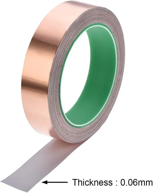 Alt view image 3 of 4 - 25mm Copper Foil Tape Shielding Tape for EMI EMF and RFI Shielding Conductive Adhesive Tape 20m/65.6ft
