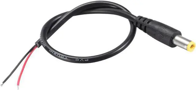 Main image of 5pcs DC Power 5.5mm x 2.1mm 2A 28cm Barrel Male Plug Connector Pigtail