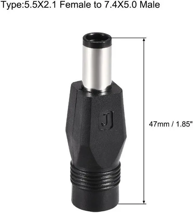 Alt view image 7 of 7 - DC Power 5.5mm x 2.1mm 10A 18AWG 30cm Length Barrel Female Plug Connector Pigtail 2pcs