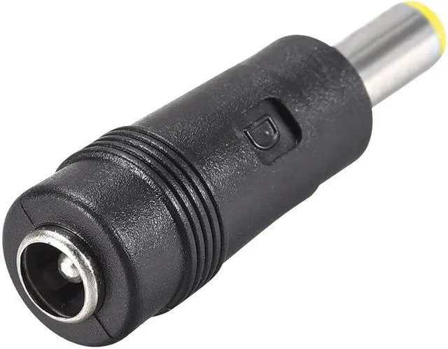 Alt view image 3 of 3 - 4pcs DC Power Adapter,Female 5.5mmx2.5mm to 5.5mmx2.1mm Male Plug Tips, Input DC Plug Connector Yellow