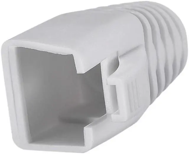 Alt view image 3 of 3 - RJ45 Boots Cover Anti Dust Protector for Network Cable CAT6 CAT7 7mm Hole Dia Grey Plastic 50Pcs