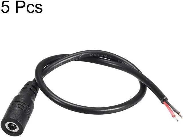 Alt view image 3 of 3 - 5pcs DC Power 4.0mm x 1.7mm 3A 22AWG 30cm Female Plug Connector Pigtail
