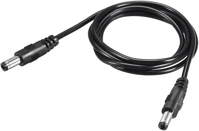 Main image of Tip Adapter Connector Converter Male to Male 5.5x2.5mm to 5.5x2.5mm 1M DC Power Connect 2pcs