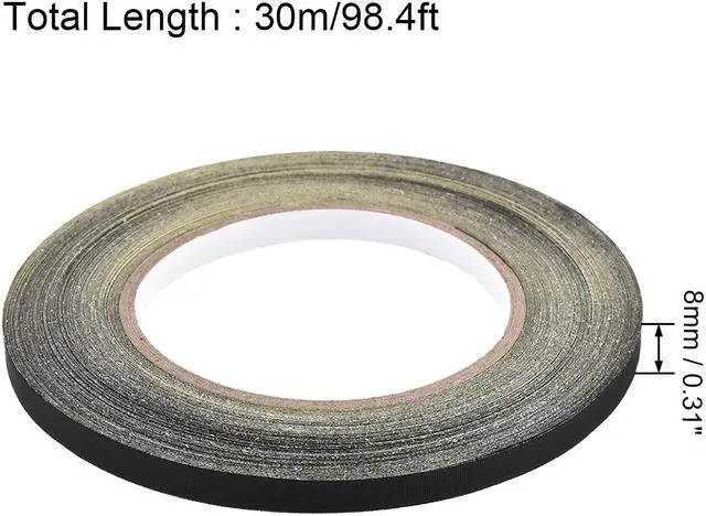 Alt view image 2 of 4 - 8mm Acetate Cloth Tape for Laptop Electric Auto Guitar Repair High Temperature Adhesive Tape Black 30m/98.4Ft