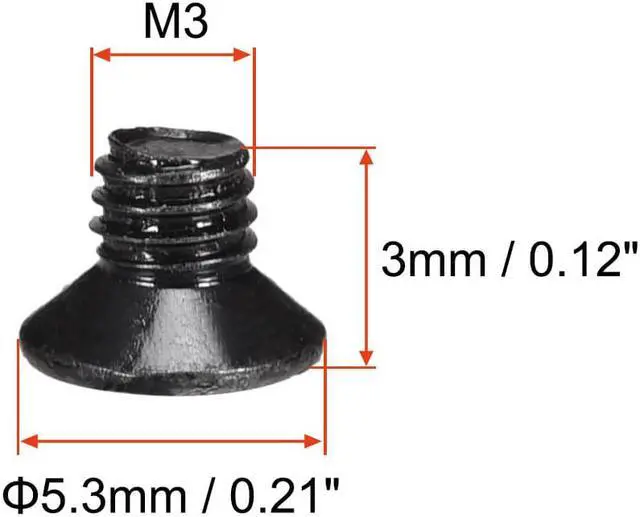 Alt view image 3 of 3 - M3 x 3mm Phillips Screw Fastener Black for Laptop PC TV Fan Audio Switch 150pcs