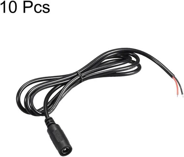 Alt view image 3 of 3 - 10pcs DC Power 5.5mm x 2.5mm 2A 1Meter Female Plug Connector Pigtail