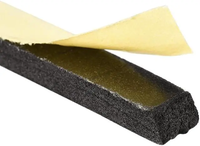Alt view image 3 of 3 - Sponge Tape, EVA Single Sided Sealing Foam Tape, 3 Meters Length, 10mm Width, 5mm Thick, Black