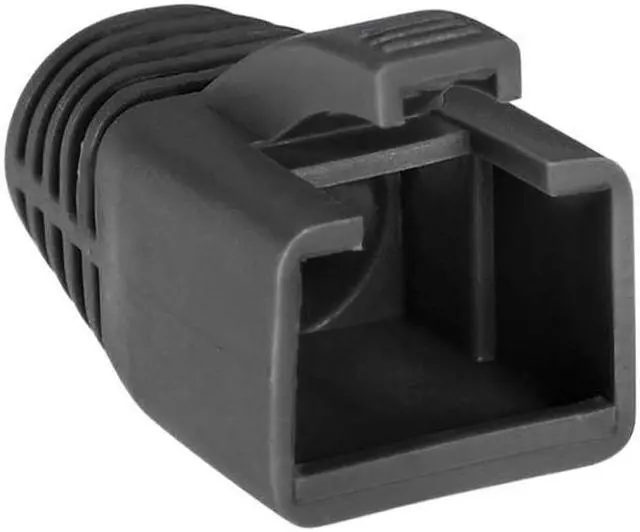 Alt view image 3 of 3 - RJ45 Boots Cover Anti Dust Protector for Network Cable CAT6 CAT7 8.5mm Hole Dia Black Plastic 10Pcs