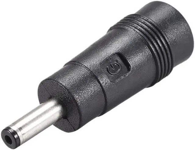 Main image of DC Power Adapter,Female 5.5mmx2.1mm to 4.0mmx1.35mm Male Plug Tips, Input DC Plug Connector Black