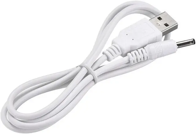 Main image of 1M DC Male Power Supply 3.5x1.35mm 1A Adapter to USB Plug Male Cable White