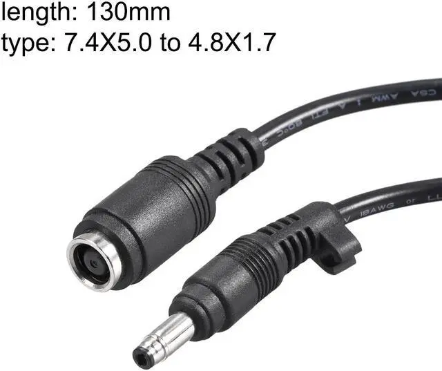 Adaptateur De Pointe Uxcell – Convertisseur 7.4x5.0mm Vers 4.8x1.7mm – 3A – 13cm