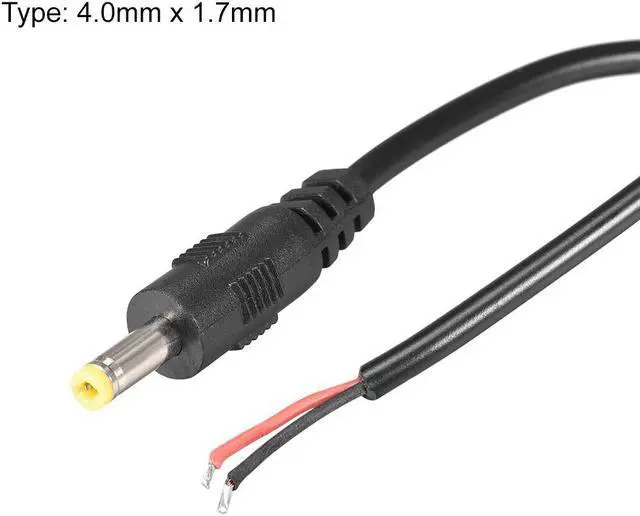 Alt view image 2 of 3 - 5pcs DC Power 4.0mm x 1.7mm 3A 30cm Barrel Male Plug Connector Pigtail