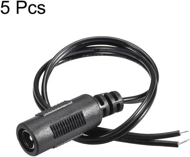 Alt view image 3 of 3 - 5pcs DC Power 5.5mm x 2.1mm 4A 30cm Female Plug Connector Pigtail