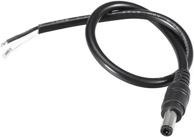 Main image of DC Power 5.5mm x 2.5mm 10A 18AWG 30cm Length Barrel Male Plug Connector Pigtail