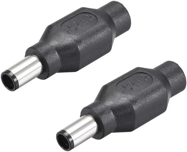 Main image of 2pcs DC Power Adapter,Female 5.5mmx2.1mm to 7.4mmx5.0mm Male Plug Tips, Input DC Plug Connector with Resistance Black