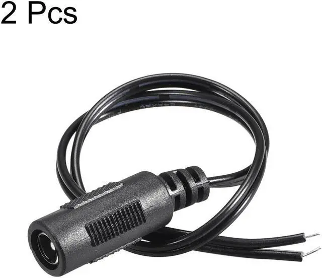 Alt view image 3 of 3 - 2pcs DC Power 5.5mm x 2.1mm 4A 30cm Female Plug Connector Pigtail