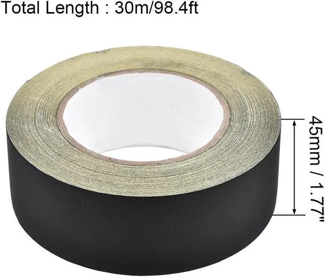 Alt view image 2 of 4 - 45mm Acetate Cloth Tape for Laptop Electric Auto Guitar Repair High Temperature Adhesive Tape Black 30m/98.4Ft