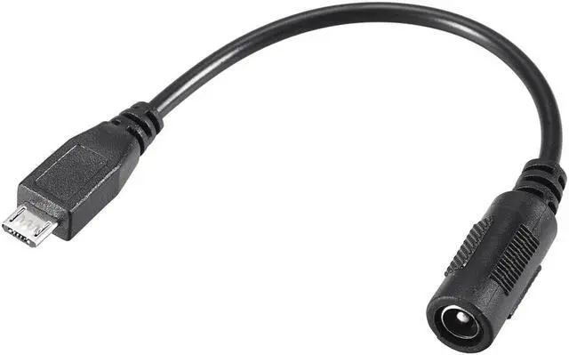 Main image of 17cm DC Female Power Supply 5.5x2.1mm Adapter to Micro USB Plug Male Cable