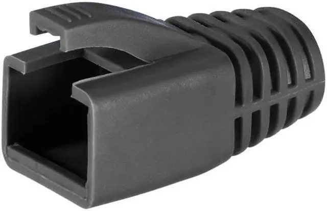 Main image of RJ45 Boots Cover Anti Dust Protector for Network Cable CAT6 CAT7 8.5mm Hole Dia Black Plastic 10Pcs