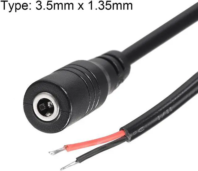 Alt view image 2 of 3 - DC Power 3.5mm x 1.35mm 30cm Length Barrel Female Plug Connector Pigtail 5pcs