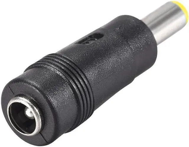 Alt view image 3 of 3 - 4pcs  DC Power Adapter,Female 5.5mmx2.1mm to 5.5mmx1.7mm Male Plug Tips, Input DC Plug Connector Yellow