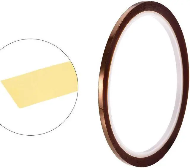 Alt view image 3 of 3 - High Temperature Tape 1/8 Inch x 98ft Heat Resistant Sublimation Polyimide Tape for Protecting Circuit Board 250C to 300C