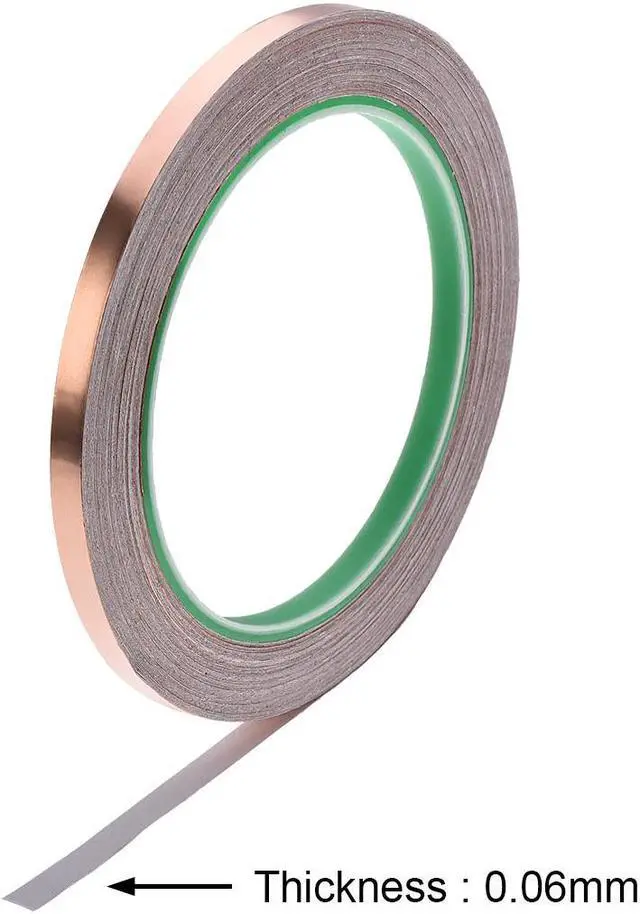 Alt view image 3 of 4 - 6mm Copper Foil Tape Shielding Tape for EMI EMF and RFI Shielding Conductive Adhesive Tape 20m/65.6ft