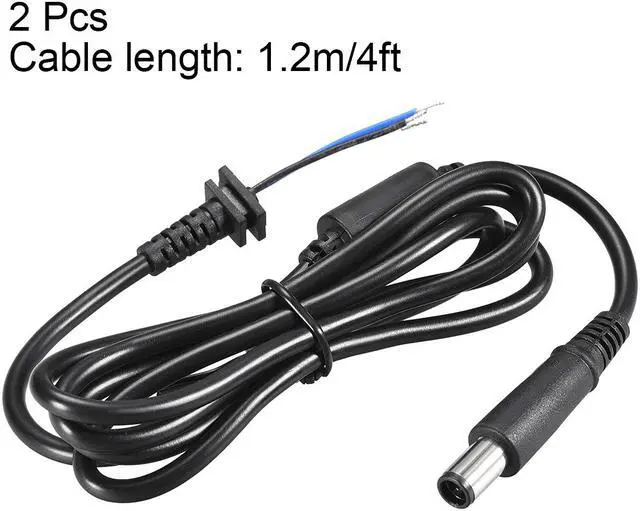 Alt view image 3 of 3 - 1.2M/6FT 7.4mm x 5.0mm Male Plug DC Power Adapter Cable Cord 2pcs