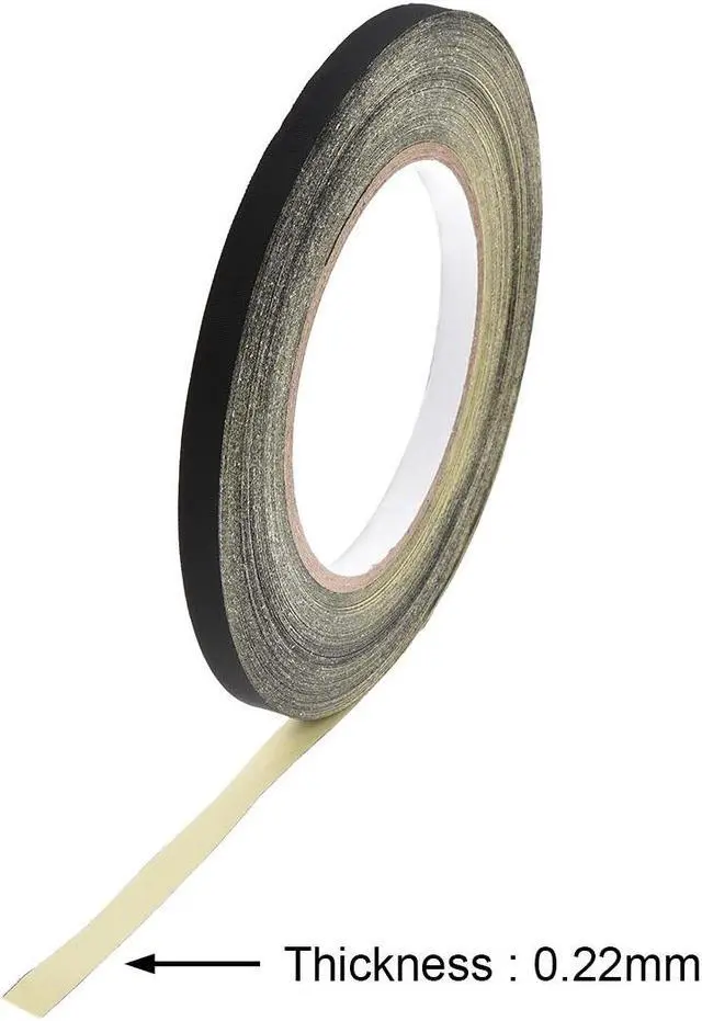 Alt view image 3 of 4 - 8mm Acetate Cloth Tape for Laptop Electric Auto Guitar Repair High Temperature Adhesive Tape Black 30m/98.4Ft