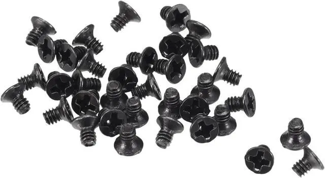 Main image of M2 x 3mm Phillips Screw Fastener Black for Laptop PC TV Fan Audio Switch 350pcs