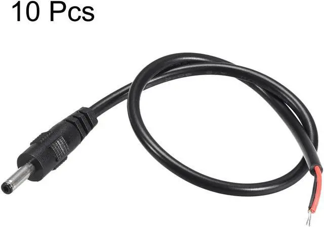 Alt view image 3 of 3 - 10pcs DC Power 3.5mm x 1.35mm 1A 30cm Barrel Male Plug Connector Pigtail