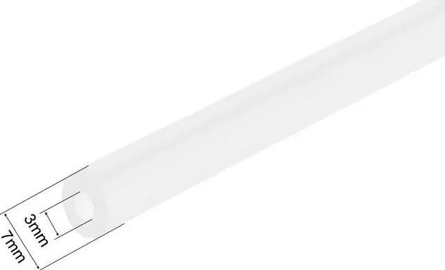 Alt view image 2 of 7 - Clear Rigid Acrylic Pipe 12mm(1/2") ID x 16mm(5/8") OD x 0.5m(20") Round Tube Tubing