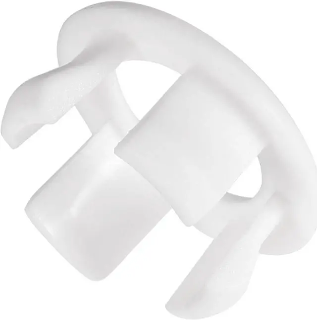 Alt view image 4 of 5 - Sink Basin Trim Overflow Cover Insert in Hole Ring Covers Caps White 12pcs