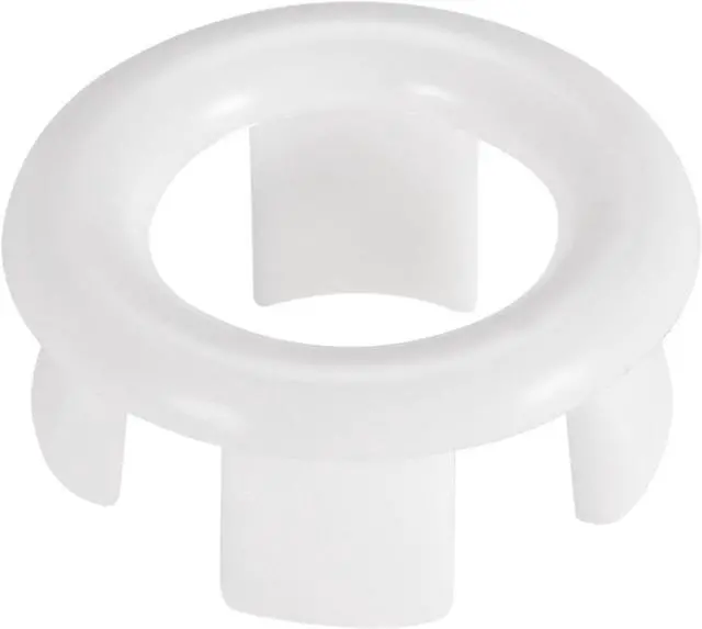 Main image of Sink Basin Trim Overflow Cover Insert in Hole Ring Covers Caps White 12pcs