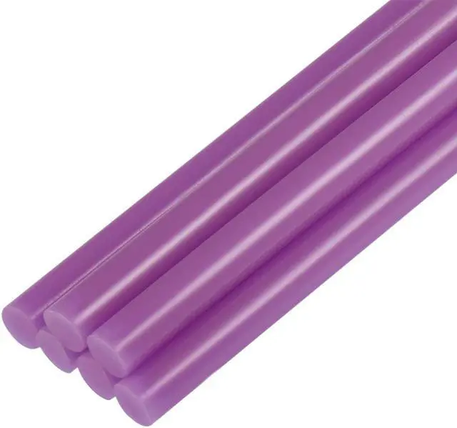 Main image of Mini Hot Glue Sticks for Glue Gun 0.27-inch x 4-inch Purple 6pcs