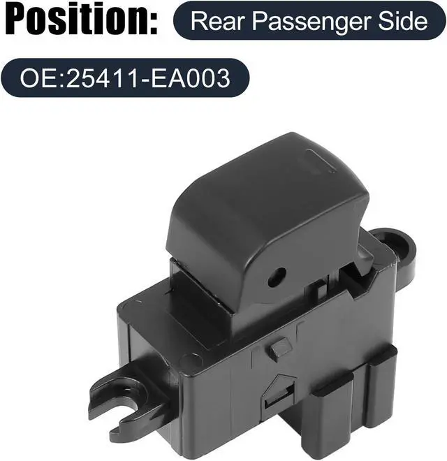 Alt view image 2 of 6 - 25411-EA003 82960 EA300 Power Window Switch Front Right Side for Nissan Frontier Pathfinder Xterra
