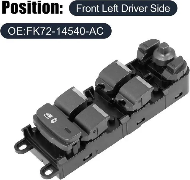Alt view image 2 of 6 - FK72-14540-AC Power Window Switch Front Driver Left Side for Land Rover Discovery Sport 2015-2018