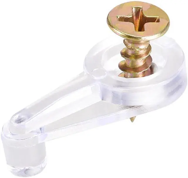 Main image of Glass Retainer Clips Kit , 1inch Cabinet Glass Door Clips Holder with Screws for Cabinet Door , Windows , Mirrors , 20Set