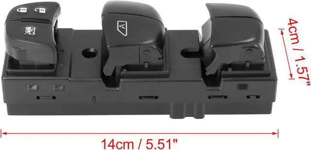 Alt view image 6 of 6 - 25401-4BA5A Power Window Switch Front Driver Left Side for Nissan Rogue 2014-2016