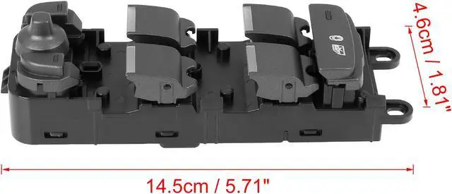 Alt view image 6 of 6 - FK72-14540-AC Power Window Switch Front Driver Left Side for Land Rover Discovery Sport 2015-2018