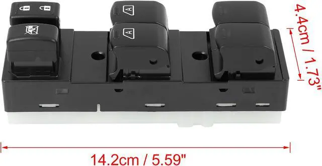 Alt view image 6 of 6 - 25401-JA01B Power Window Switch Front Driver Left Side for Nissan Altima 2007-2011