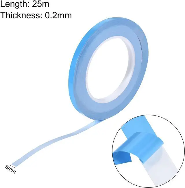 Alt view image 2 of 3 - Thermal Adhesive Tape Thermally Conductive Tape 8mm x 25m for Coolers, LED Strips