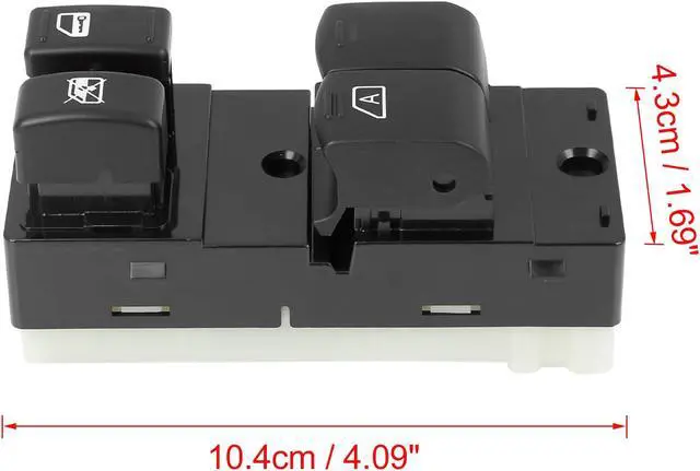Alt view image 6 of 6 - 25401-EA002 Power Window Switch Front Driver Left Side for Nissan Frontier 2005-2007